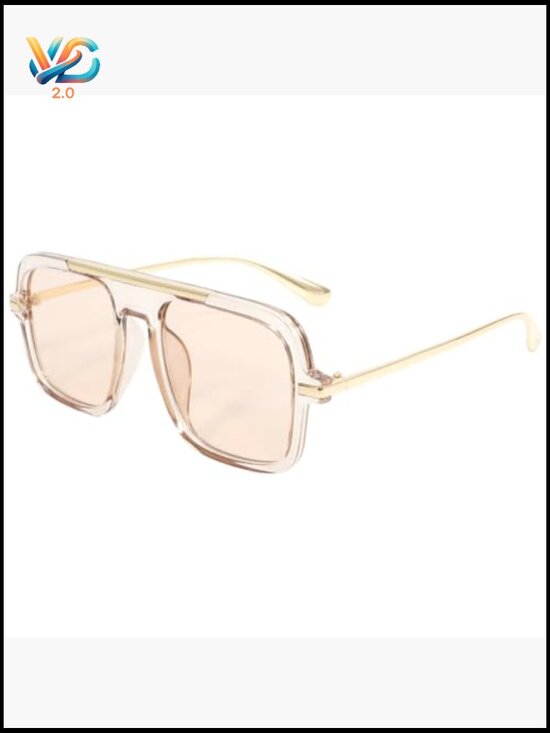 Vintage Oversized Pilot Square Sunglasses Retro 70s 80s 90s Shades Unisex